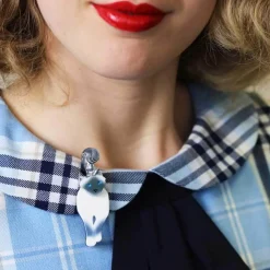 Erstwilder Lena The Blue Eyed Birman Cat Brooch^ Brooches