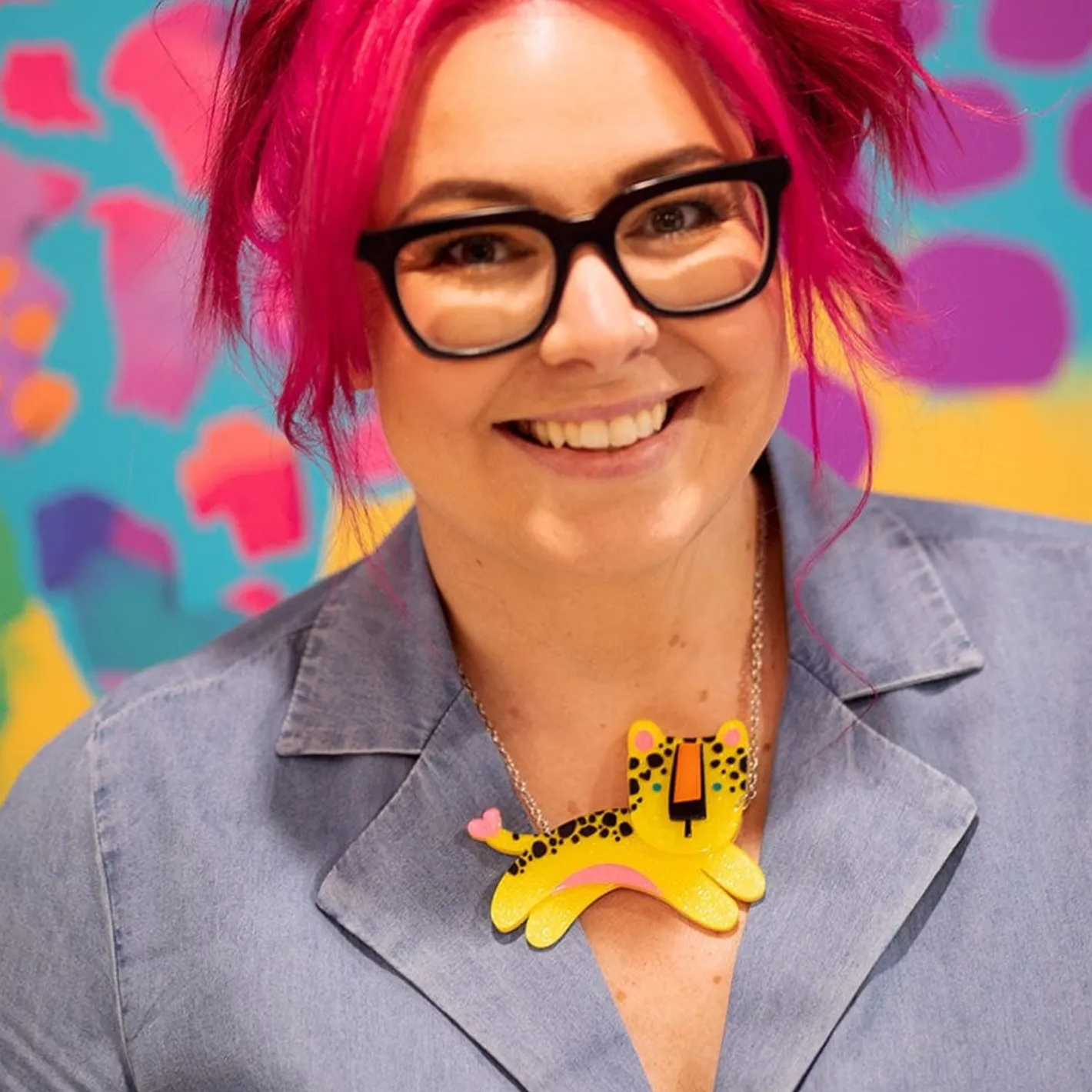 Erstwilder Leo The Leopard Necklace^ Necklaces