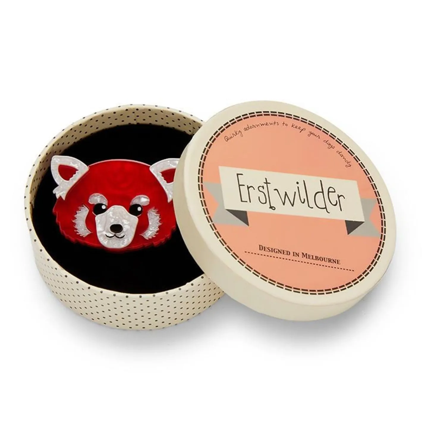 Erstwilder Lesser Rusty Red Panda Brooch^ Brooches