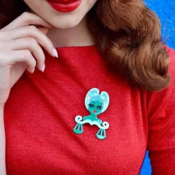 Erstwilder Libra The Learned Brooch^ Brooches