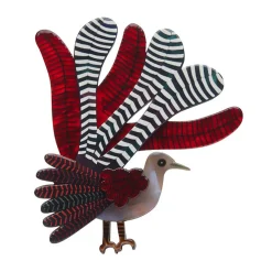 Erstwilder Lilly Lyre Bird Brooch^ Brooches