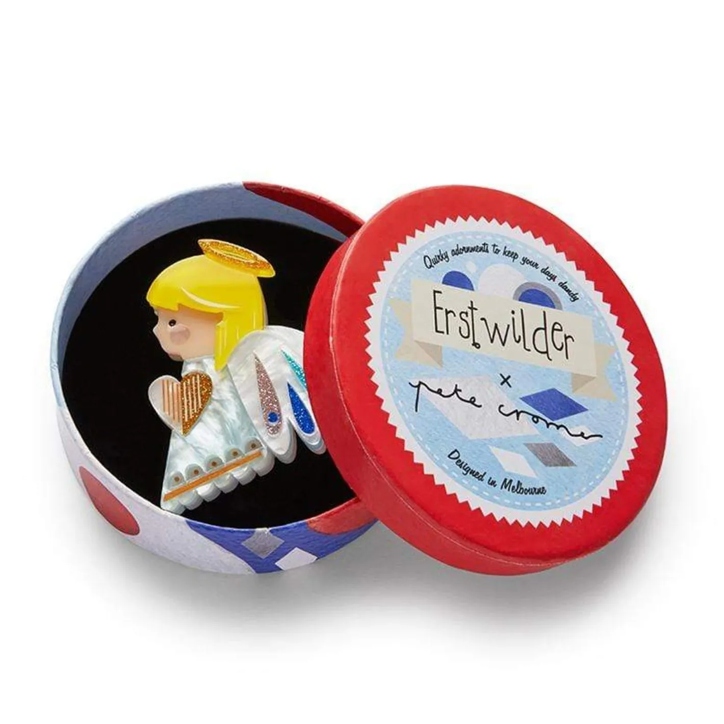 Erstwilder Little Angel Brooch^ Brooches