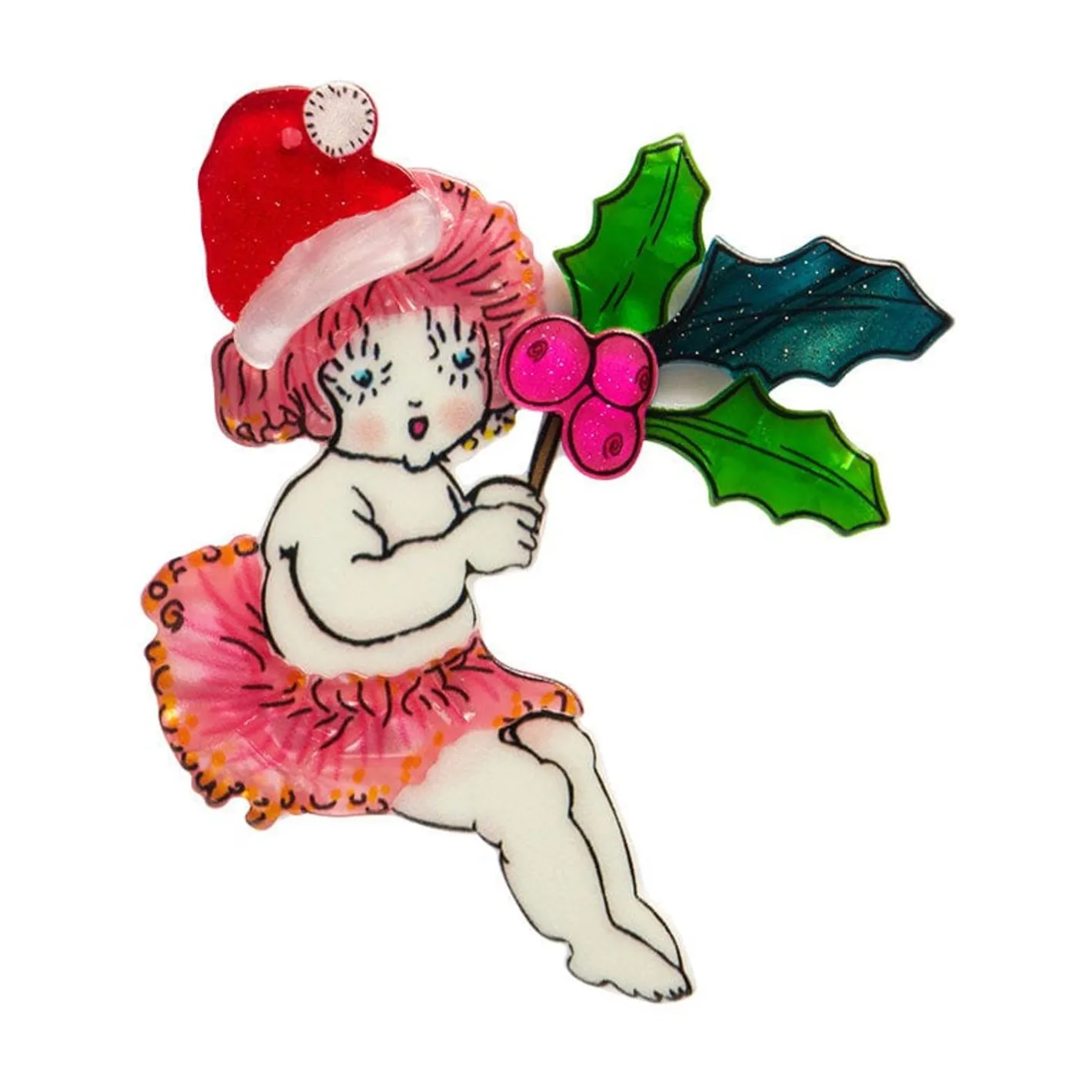 Erstwilder Little Ragged Christmas Blossom Brooch^ Brooches
