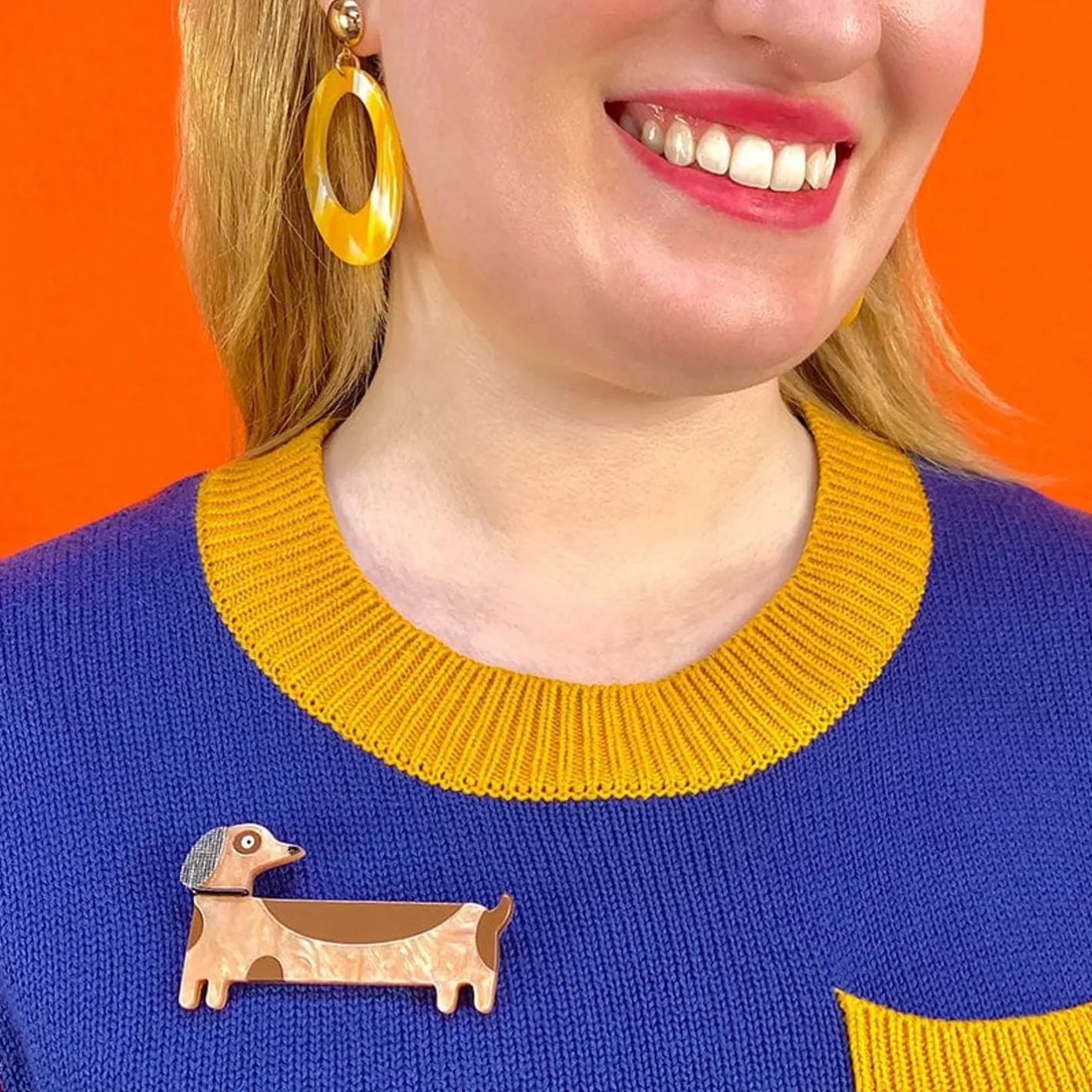 Erstwilder Long Dog Brooch^ Brooches