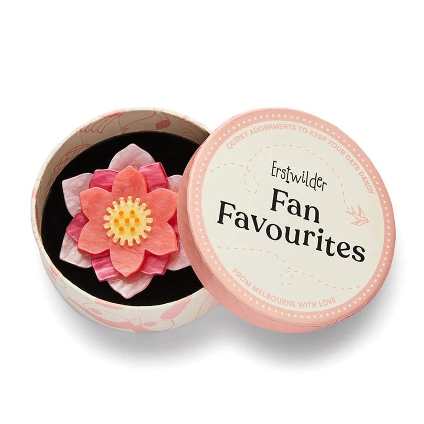 Erstwilder Lotus Rising Brooch^ Brooches