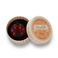 Erstwilder Lou Lou Ladybug Mini Brooch^ Brooches