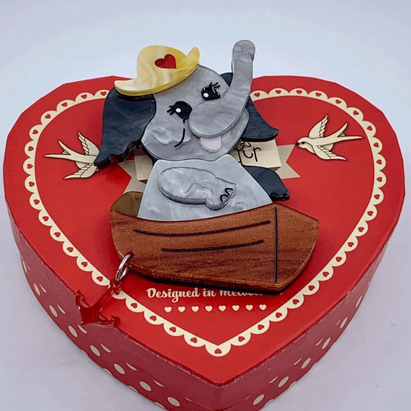 Erstwilder Love Boat Brooch^ Brooches