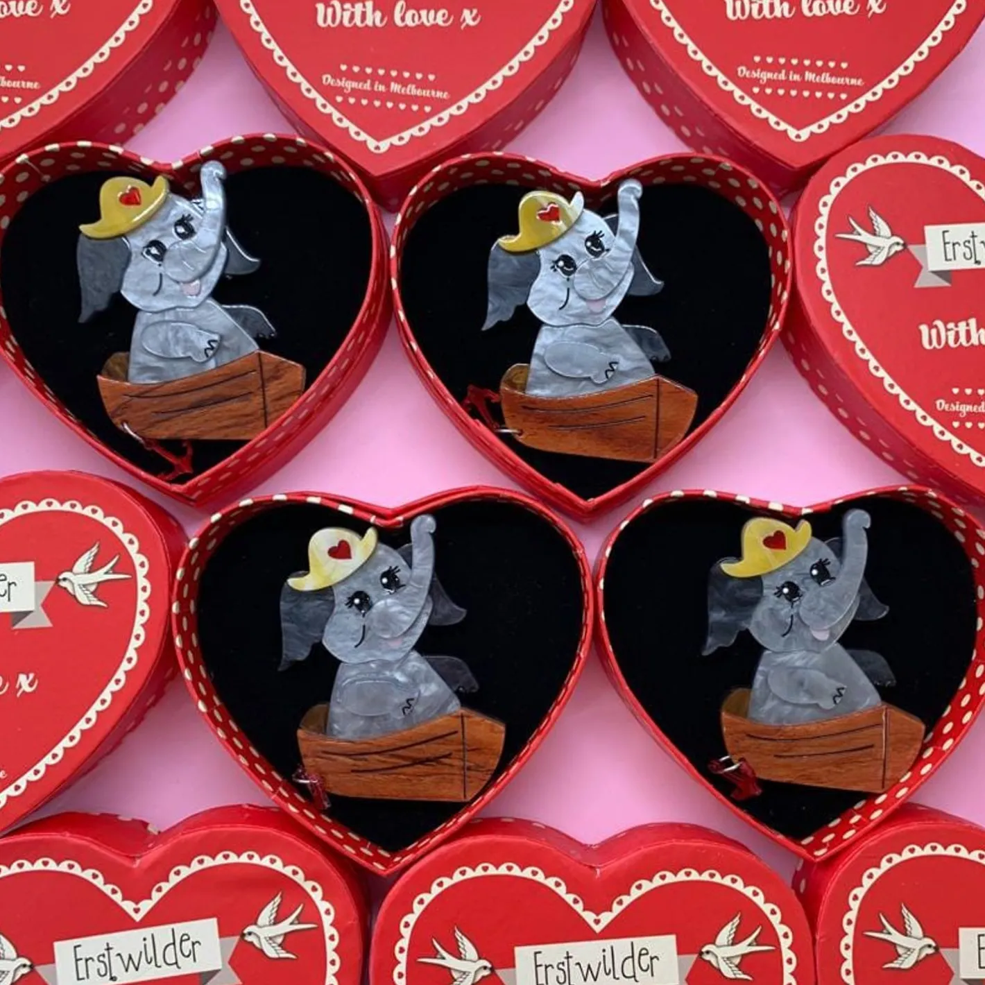 Erstwilder Love Boat Brooch^ Brooches