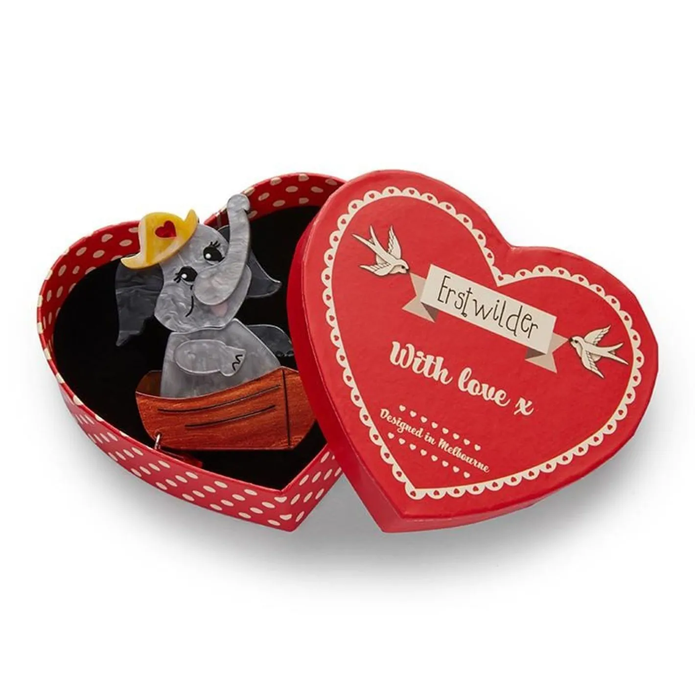 Erstwilder Love Boat Brooch^ Brooches