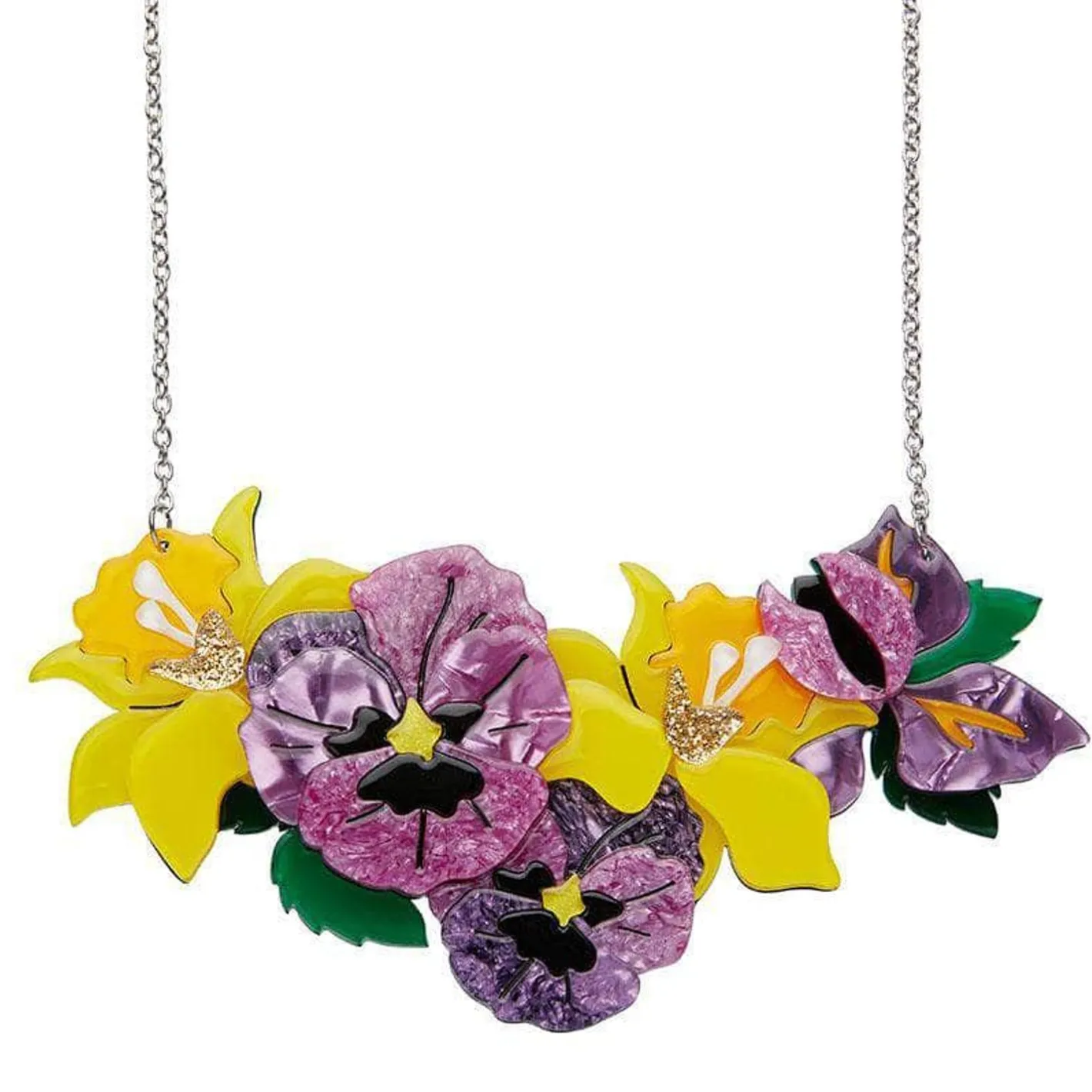 Erstwilder Love-In-Idleness Flower Necklace (Large)^ Necklaces