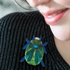 Erstwilder Luck Of The Beetle Brooch^ Brooches