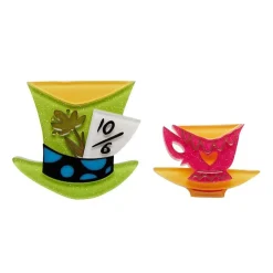 Erstwilder Mad Hatter'S Tea Party Double Brooch^ Brooches