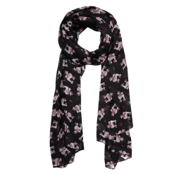 Erstwilder Madame Caniche Large Neck Scarf - Black^ Scarves