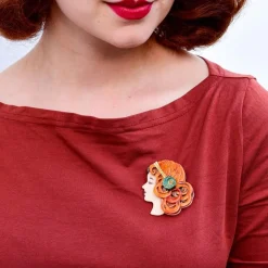 Erstwilder Mademoiselle Bernhardt Brooch^ Brooches