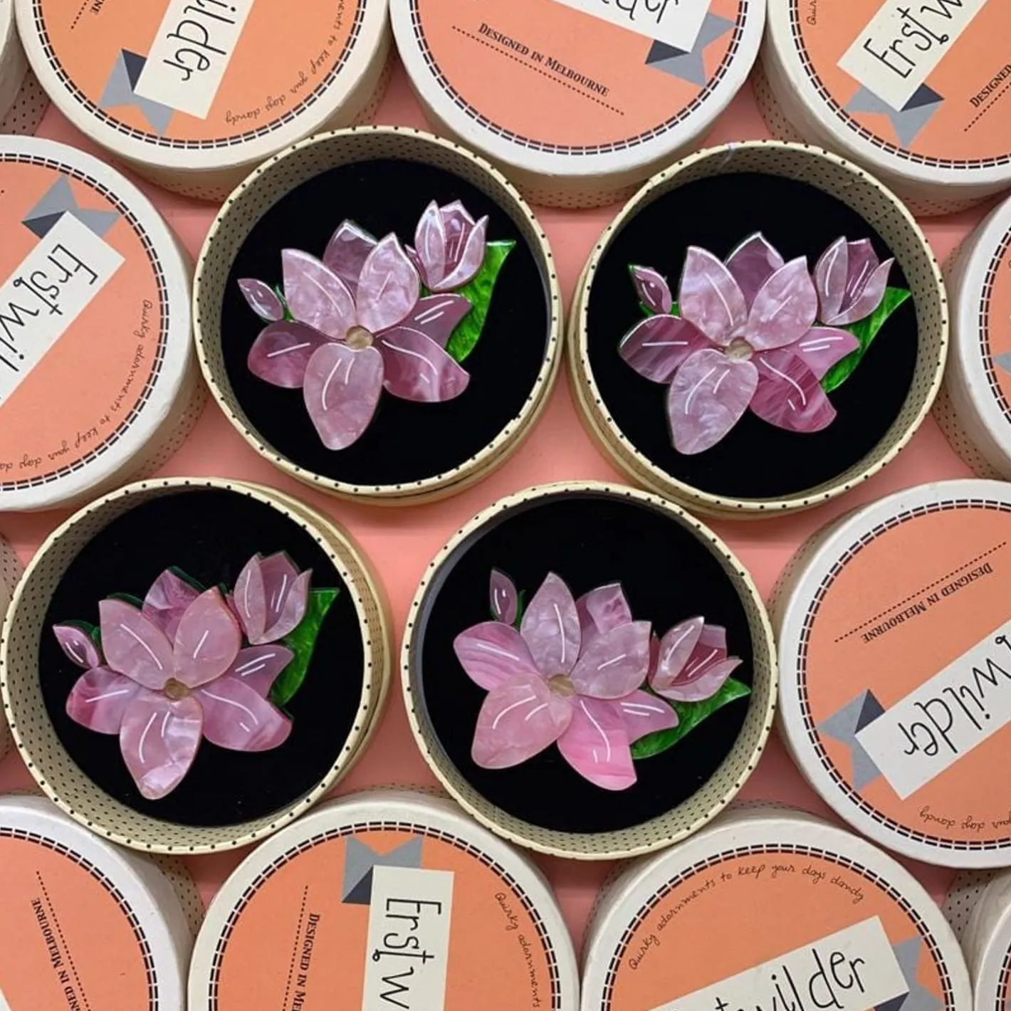 Erstwilder Magnificent Magnolia Brooch^ Brooches