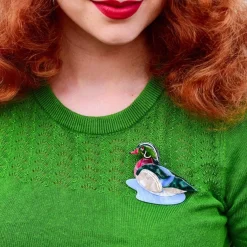 Erstwilder Mallard Ballard Brooch^ Brooches