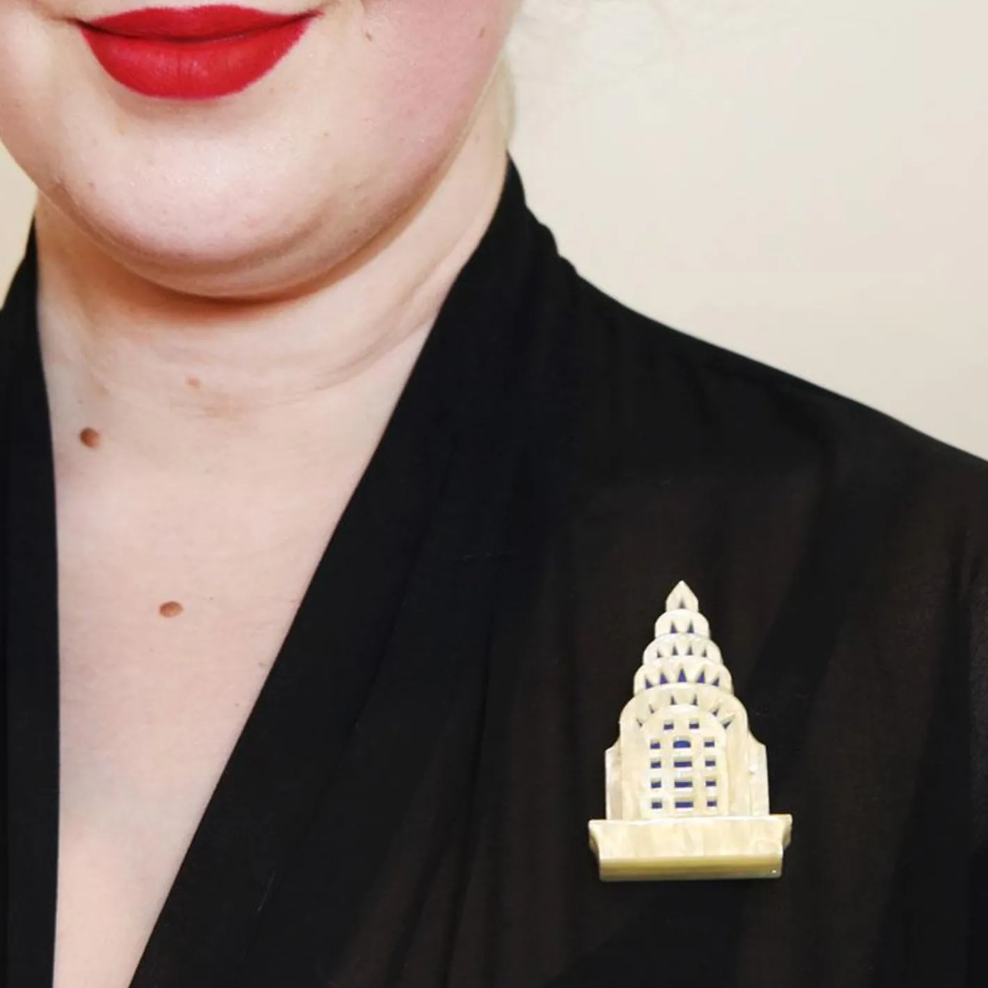 Erstwilder Manhattan Monument Brooch^ Brooches