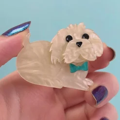 Erstwilder Marc The Maltese Mini Brooch^ Brooches