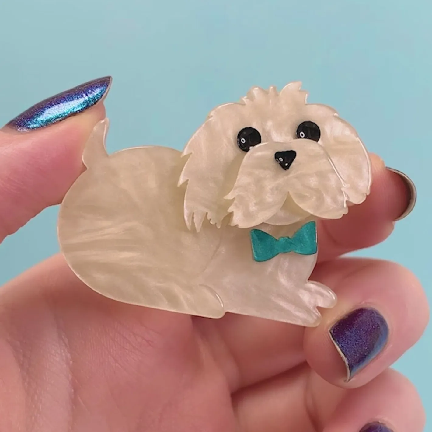 Erstwilder Marc The Maltese Mini Brooch^ Brooches
