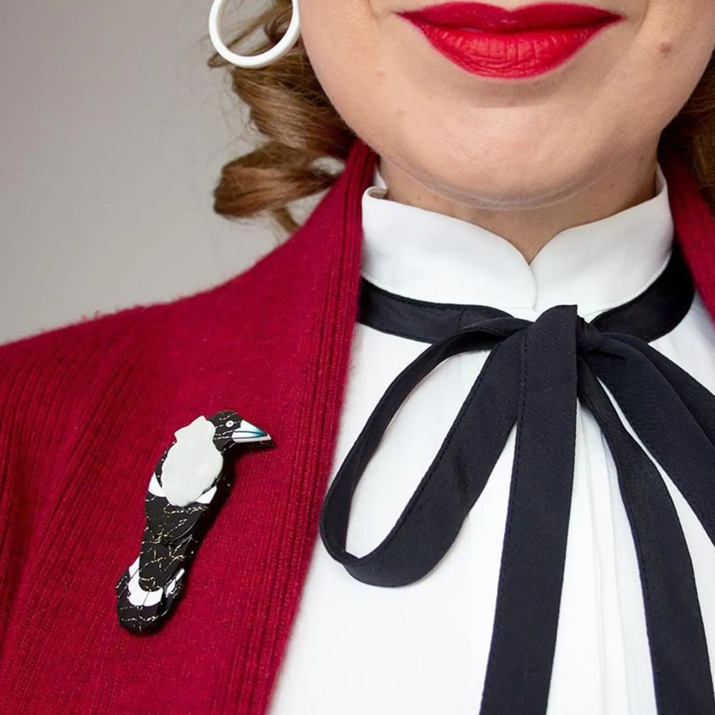 Erstwilder Marjorie Magpie Brooch^ Brooches