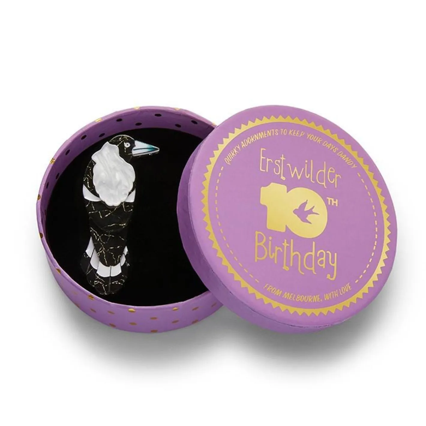 Erstwilder Marjorie Magpie Brooch^ Brooches