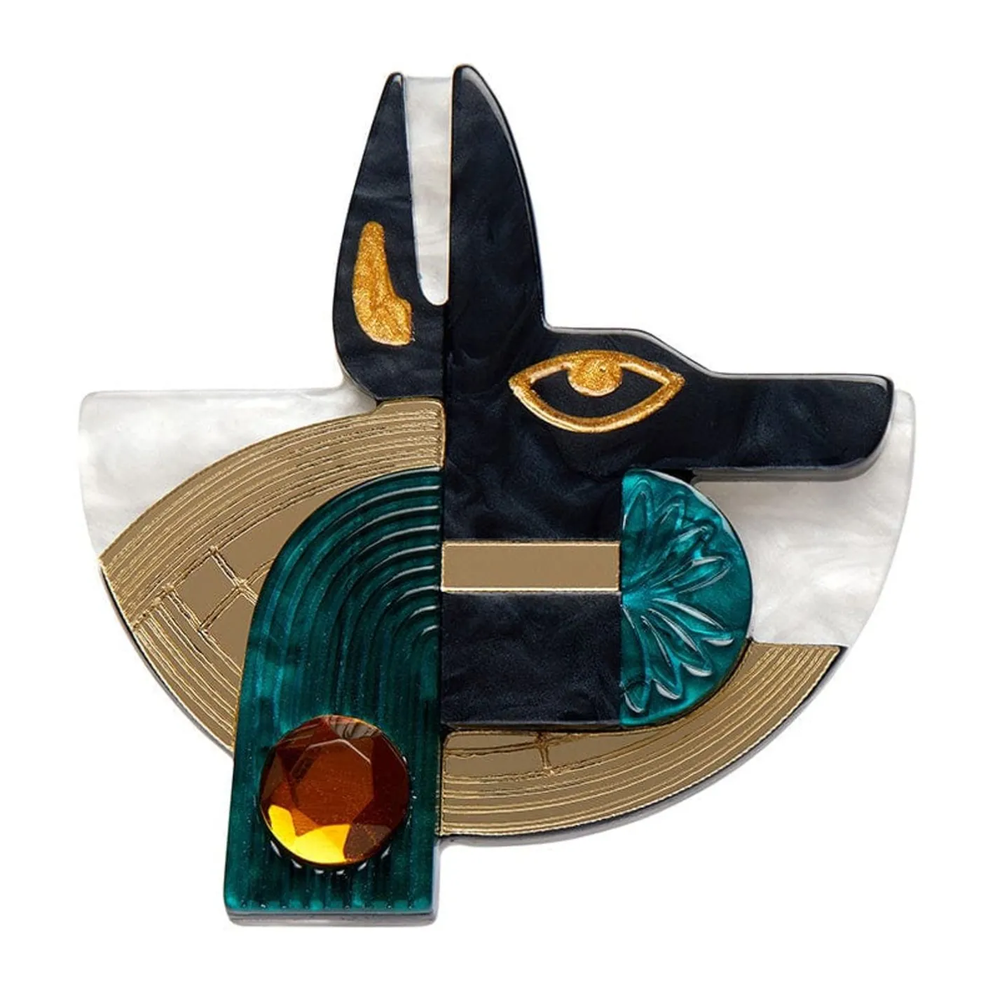 Erstwilder Master Of Secrets Anubis Brooch^ Brooches