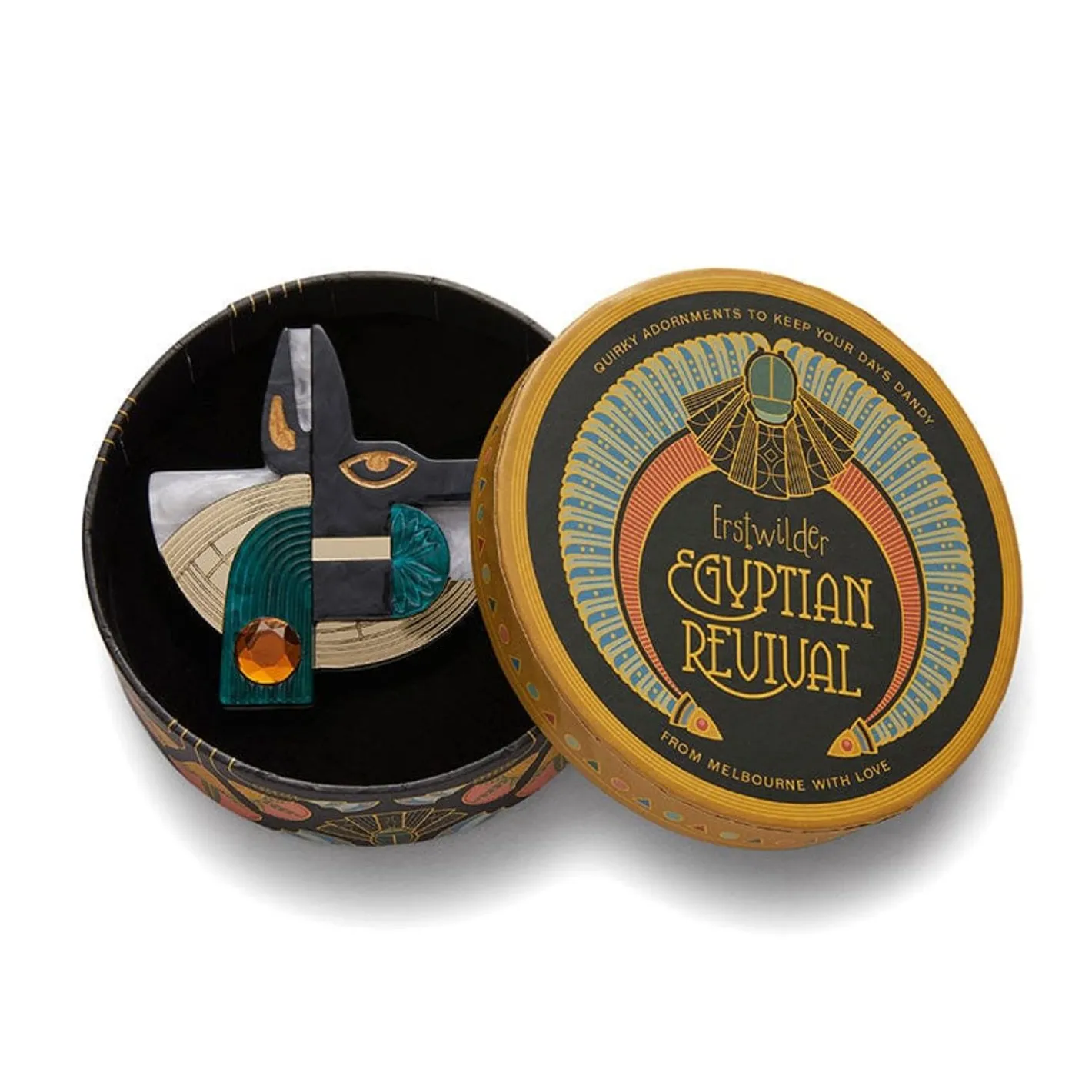 Erstwilder Master Of Secrets Anubis Brooch^ Brooches