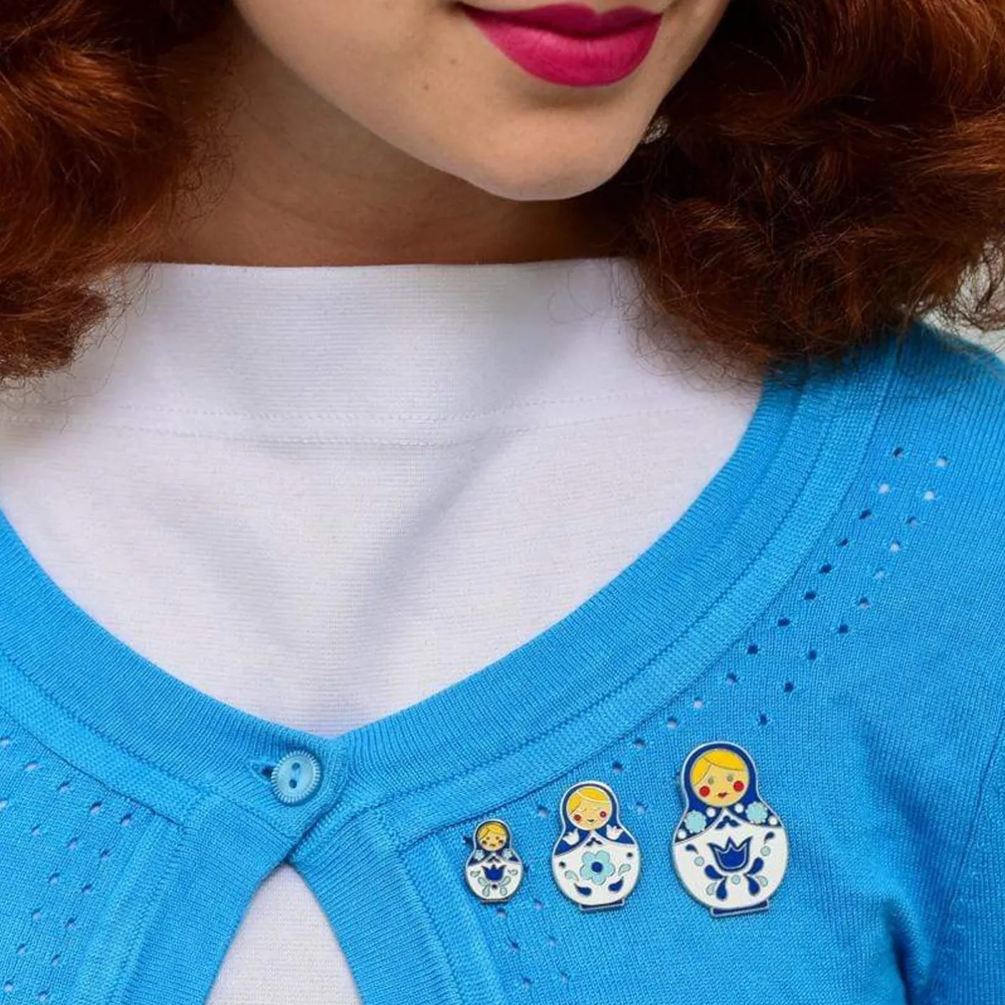 Erstwilder Matryoshka Memories Small Enamel Pin^ Enamel Pins