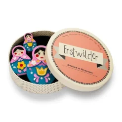 Erstwilder Matryoshka Memories Toy Brooch Set^ Brooches