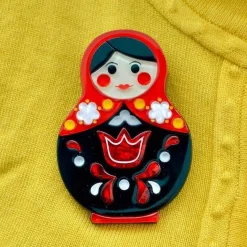 Erstwilder Matryoshka Memories Toy Brooch^ Brooches