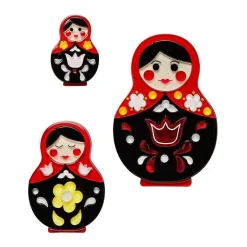 Erstwilder Matryoshka Memories Toy Brooch Set^ Brooches