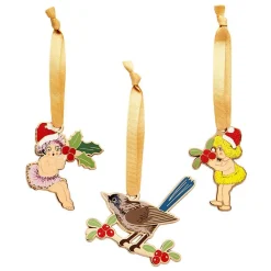 Erstwilder May Gibbs Christmas Tree Ornament Pack - 3 Piece^ Tree Ornaments