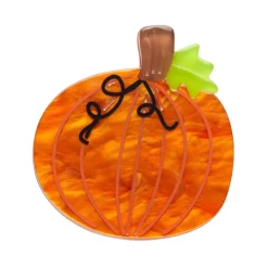 Erstwilder Midnight Magic Pumpkin Mini Brooch^ Brooches