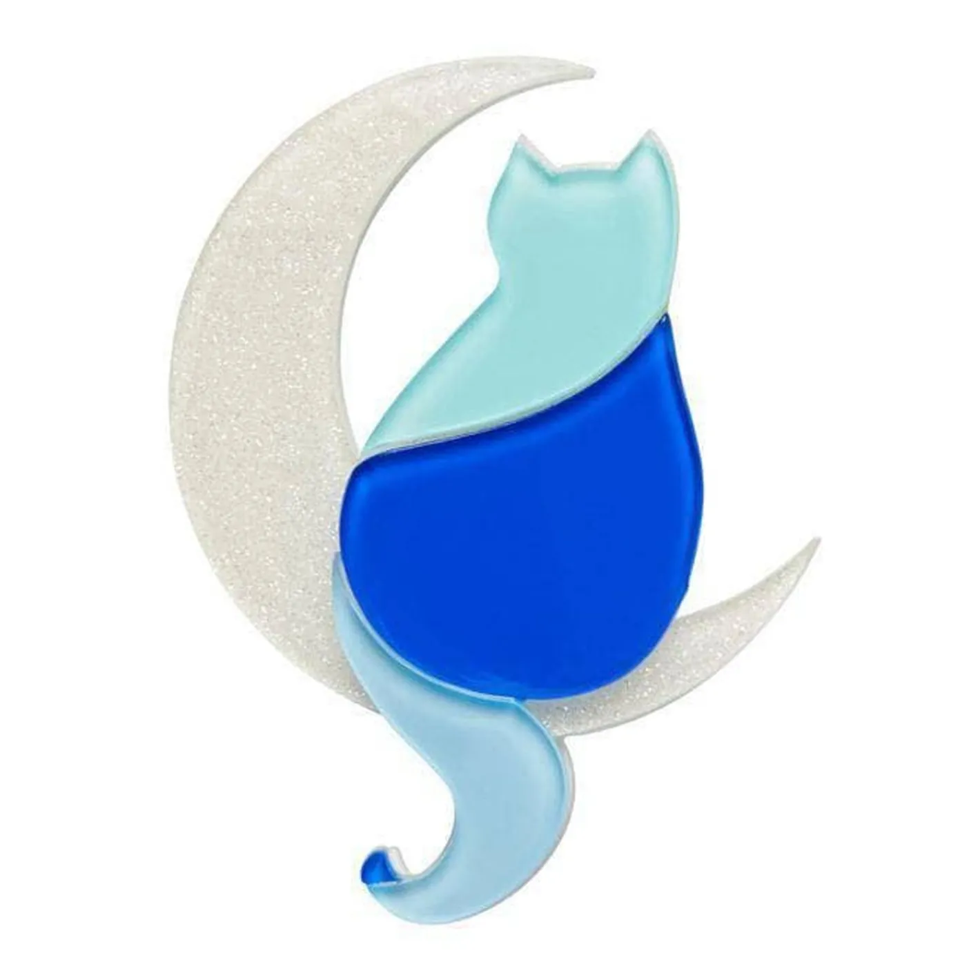 Erstwilder Minna'S Moon Cat Brooch^ Brooches