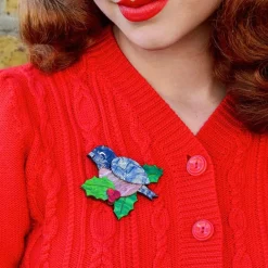 Erstwilder Miss Mistletoe Brooch^ Brooches
