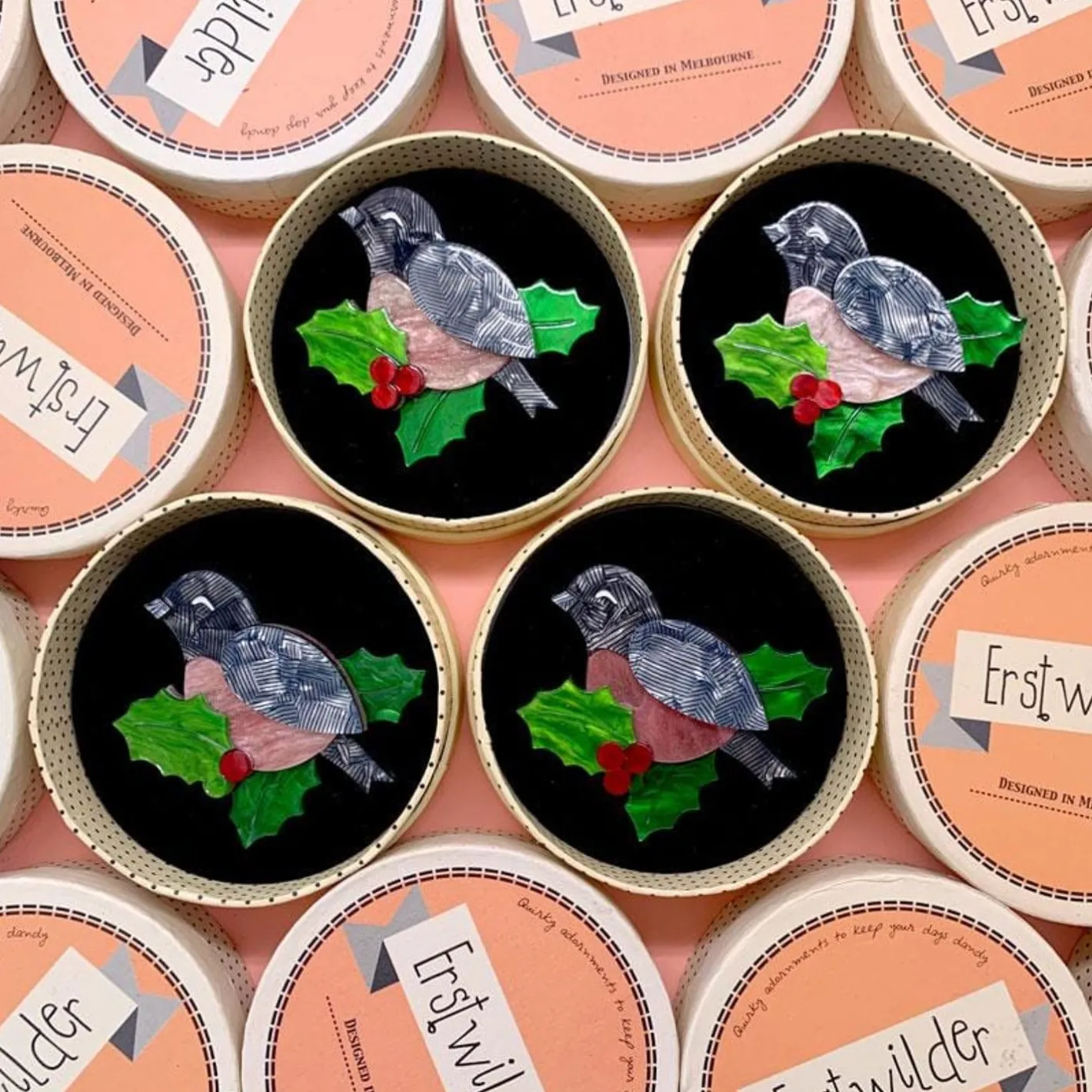 Erstwilder Miss Mistletoe Brooch^ Brooches