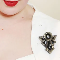 Erstwilder Modernist Motif Brooch^ Brooches