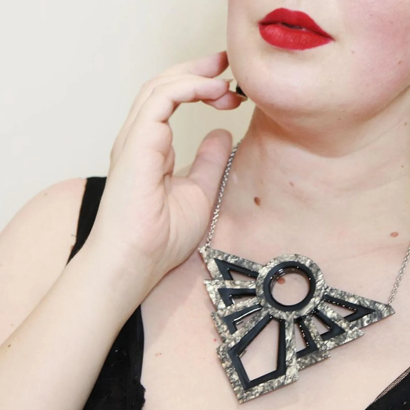 Erstwilder Modernist Motif Necklace^ Necklaces