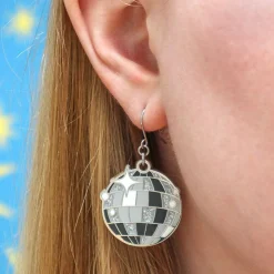 Erstwilder Mosaic Mirror Enamel Drop Earrings^ Enamel Earrings
