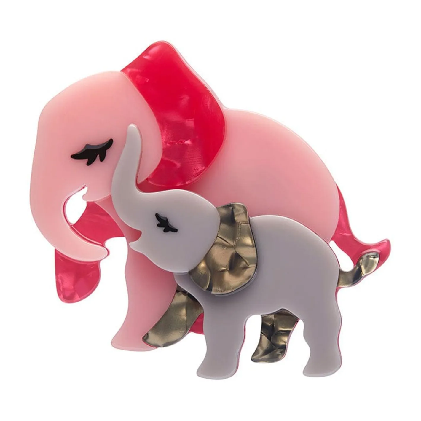 Erstwilder Mother Ella Elephants Brooch^ Brooches