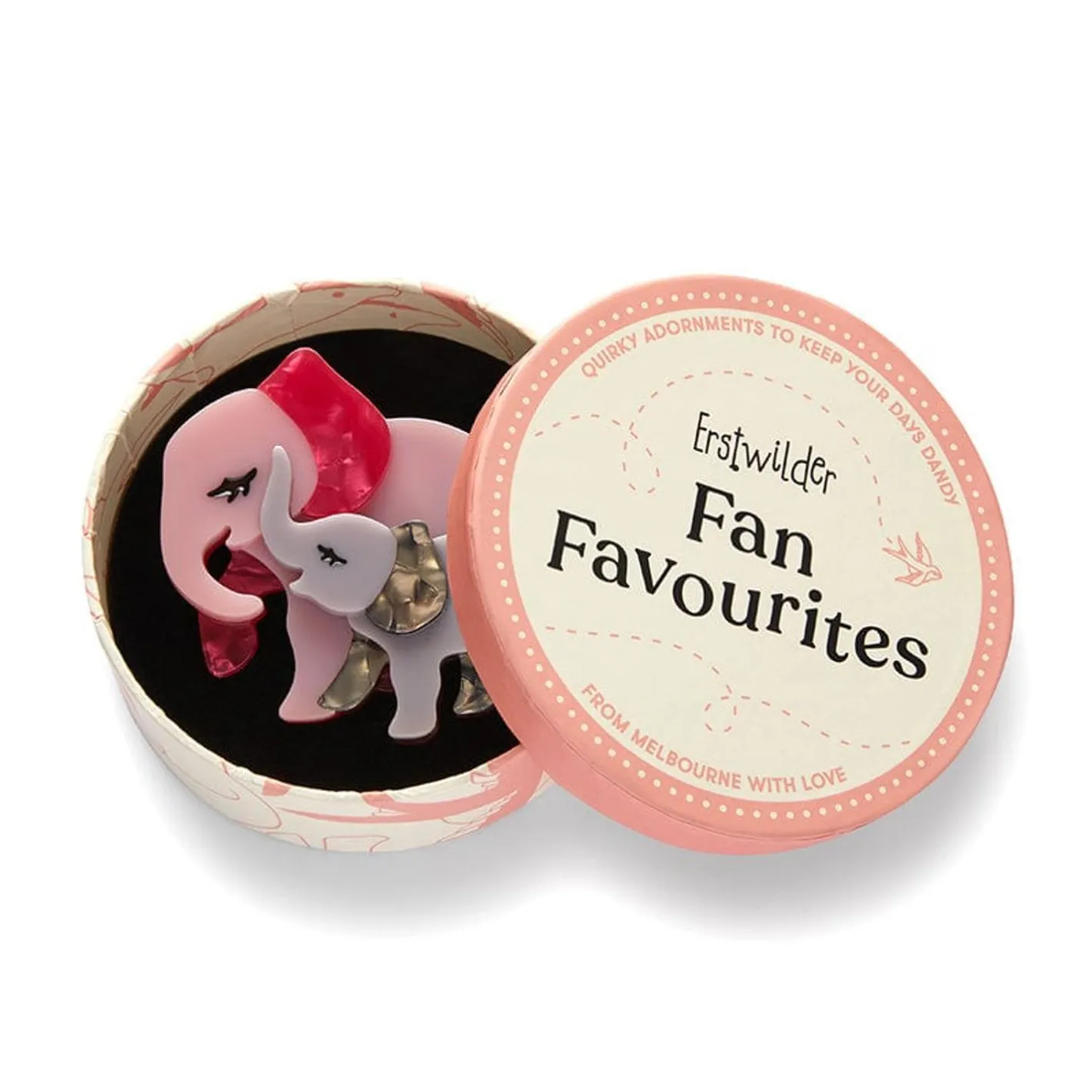 Erstwilder Mother Ella Elephants Brooch^ Brooches