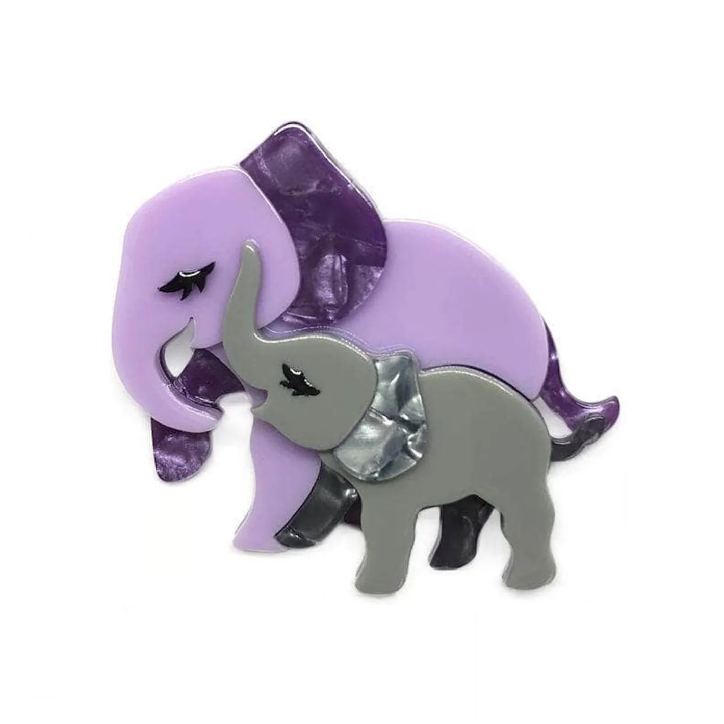 Erstwilder Mother Ella Elephants Brooch^ Brooches