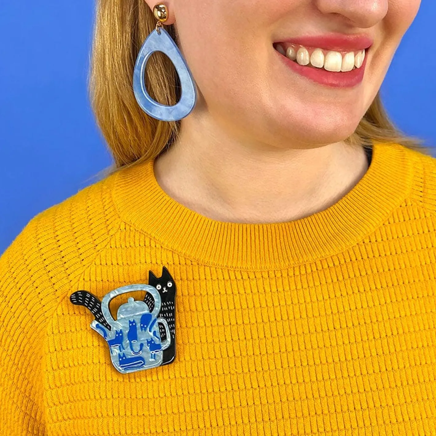 Erstwilder Mouse Tea Brooch^ Brooches