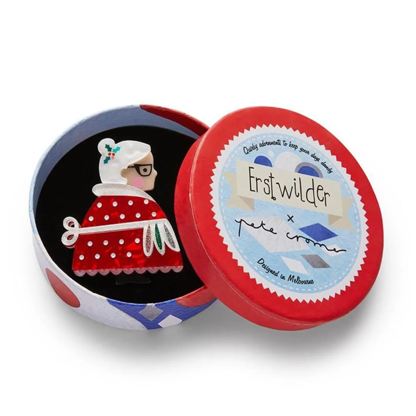 Erstwilder Mrs. Clause Brooch^ Brooches