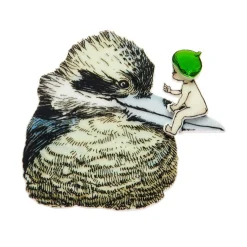 Erstwilder Mrs. Kookaburra Brooch^ Brooches