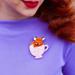 Erstwilder Mug Full Of Hugs Brooch^ Brooches