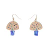 Erstwilder Mushroom Textured Resin Drop Earrings - Blue^ Essential Earrings