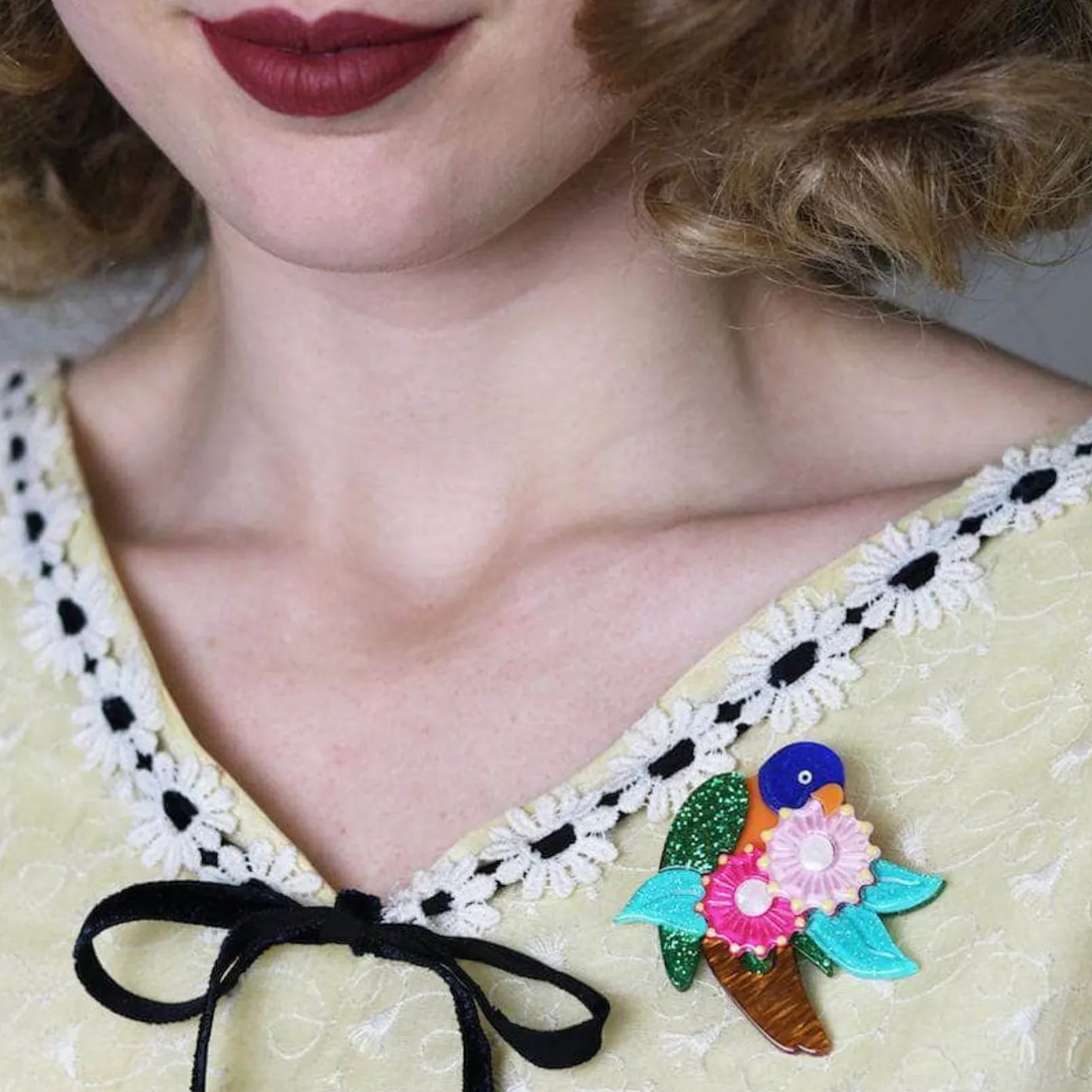 Erstwilder Naughty Nectar Nibbler Brooch^ Brooches