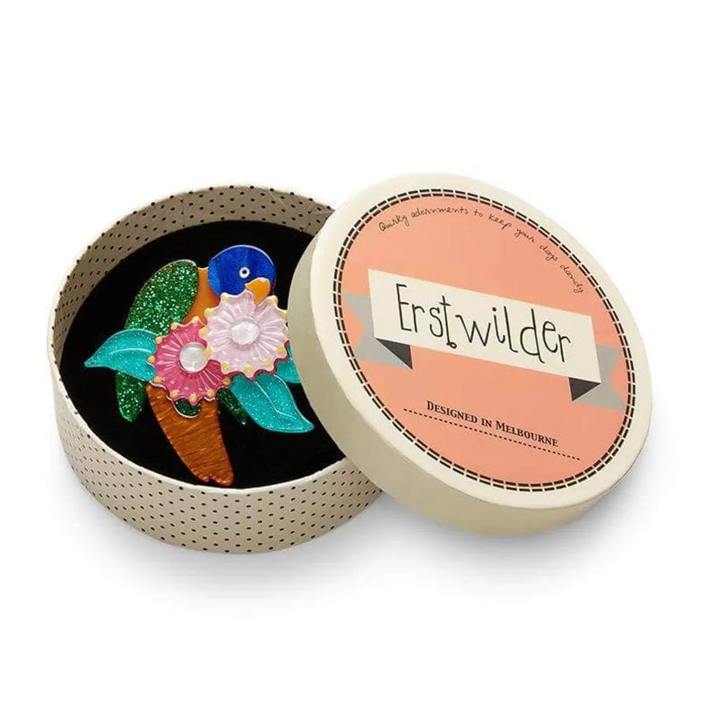 Erstwilder Naughty Nectar Nibbler Brooch^ Brooches