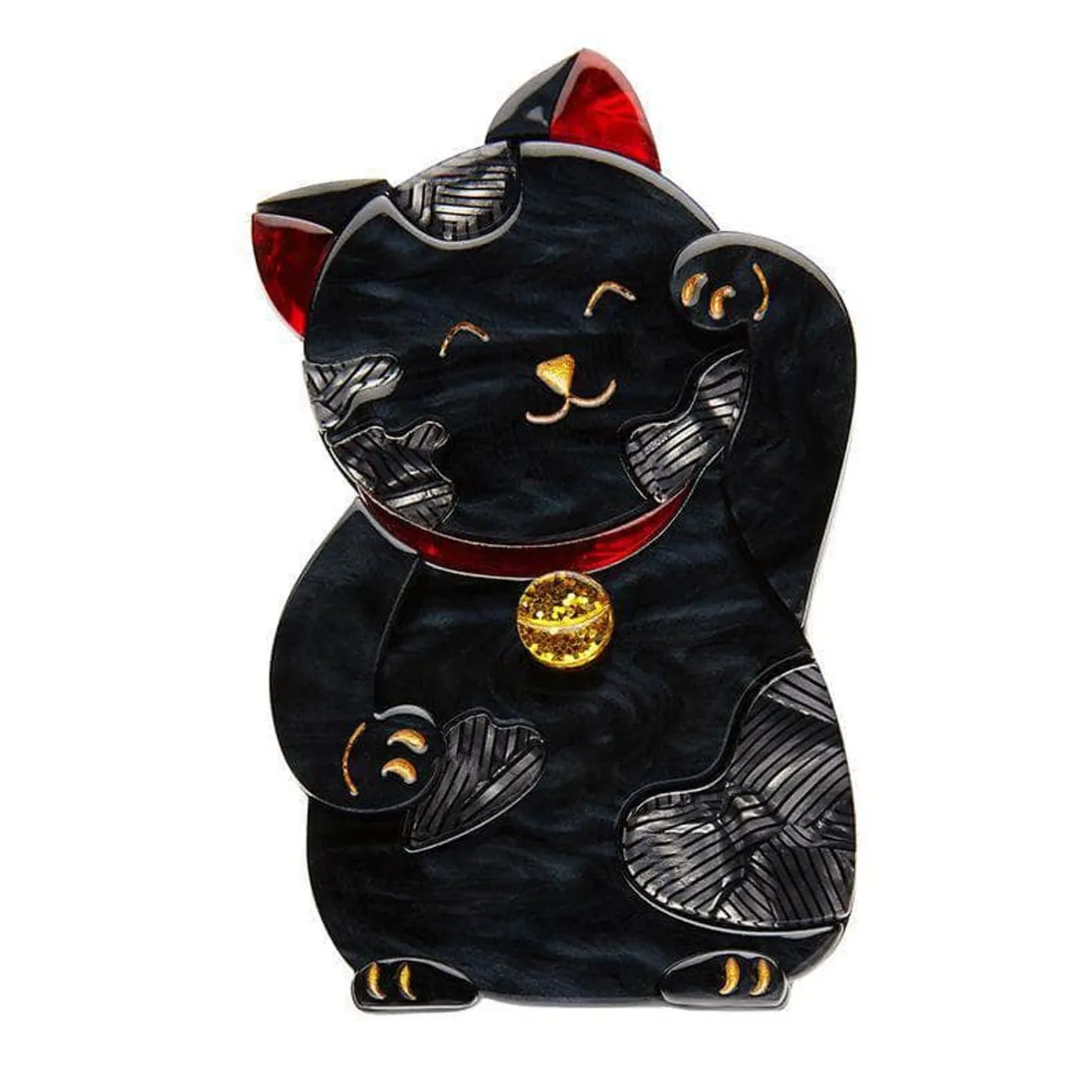 Erstwilder Neko The Beckoner Brooch^ Brooches